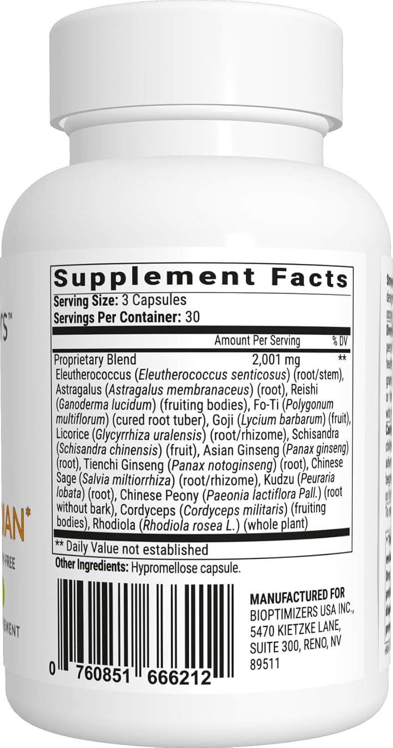BIOptimizers Stress Guardian – Stress Relief & Rest Support, 90 Capsules - görsel 2
