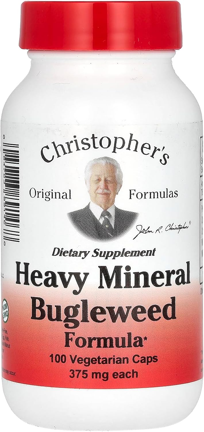 Dr. Christopher's Heavy Mineral Bugleweed Formula, 400 mg, 100 Capsules - görsel 1