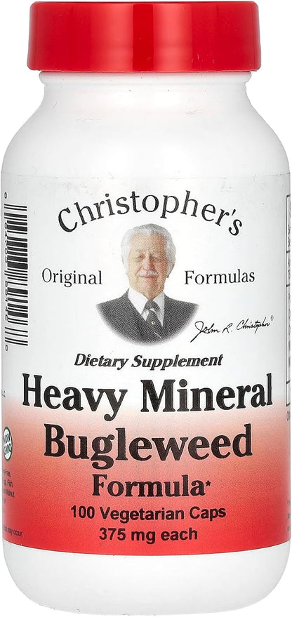Dr. Christopher's Heavy Mineral Bugleweed Formula, 400 mg, 100 Capsules