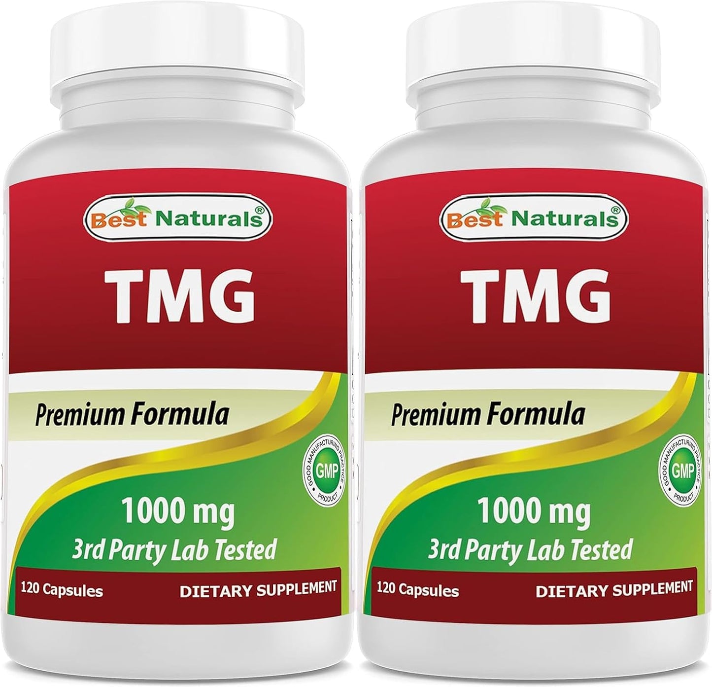Best Naturals TMG (Trimethylglycine) Betaine Anhydrous 1000 mg, 120 Capsules (Pack of 3) - görsel 9