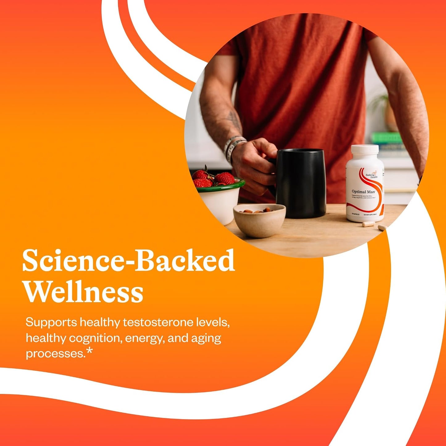 Seeking Health Optimal Man – Multivitamin Supplement with Zinc, Active Folate, & Alpha-Lipoic Acid – 30 Servings - görsel 4