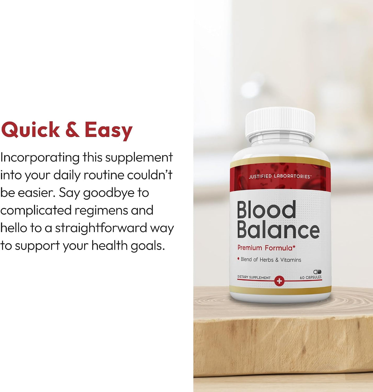 Justified Laboratories Blood Balance - Advanced Circulatory Support, 60 Capsules - görsel 4
