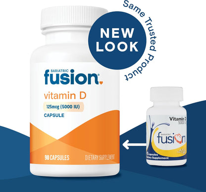 Bariatric Fusion Vitamin D3 5000 IU - Supports Bone Health, 90 Capsules