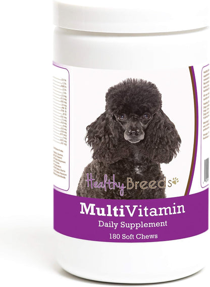 Healthy Breeds Poodle Multivitamin Soft Chews for Dogs (180 Count)