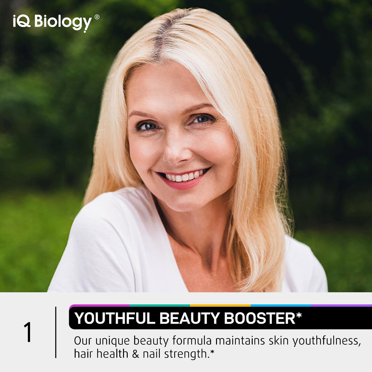 IQ BIOLOGY Biotin 10,000 µg Supplement with Collagen & Keratin for Hair, Skin & Nails - 60 Capsules – Image 4