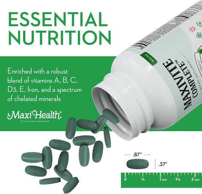 Maxi Health Multivitamin with Iron – Once Daily, Kosher – 90 Tablets