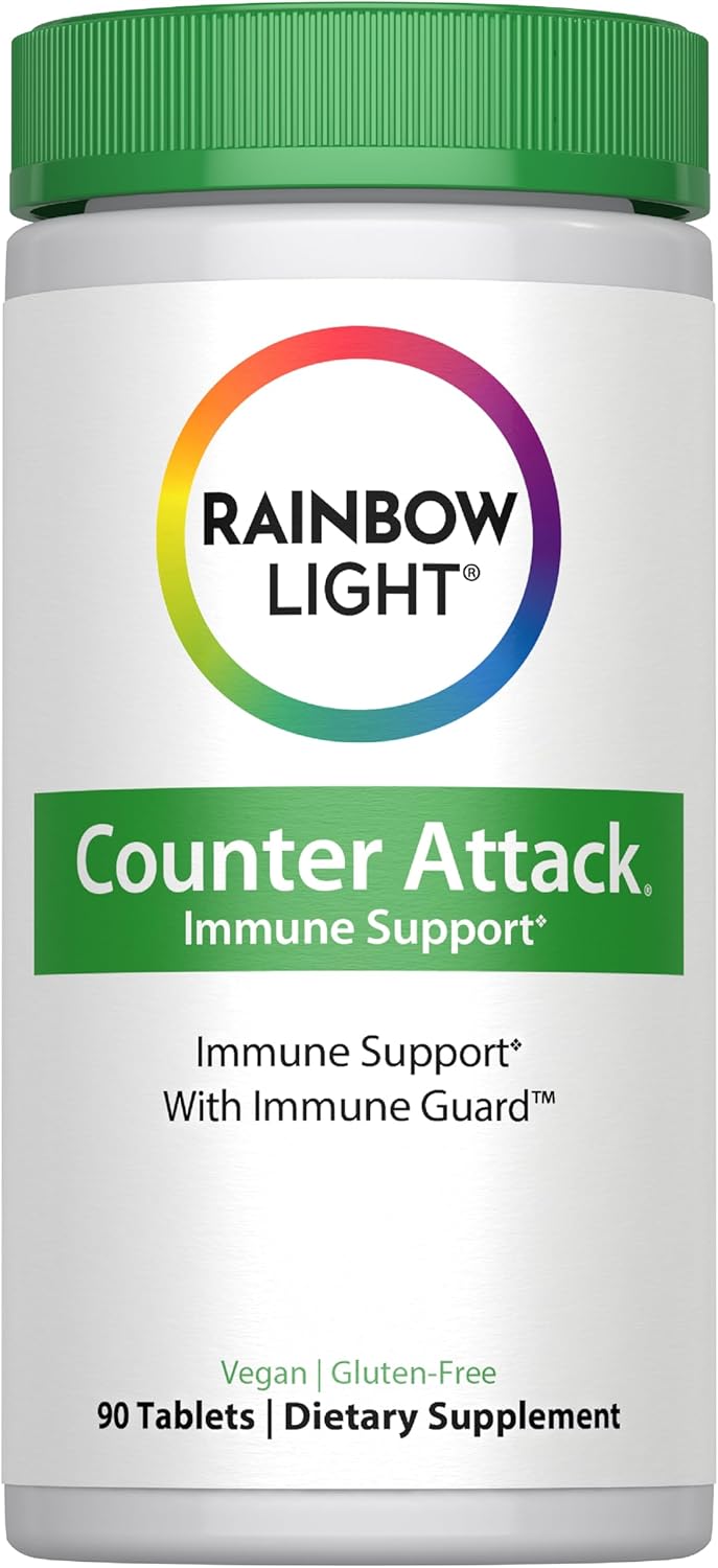 Rainbow Light Counter Attack Immune Defence Support Supplement - 90 Tablets - görsel 1