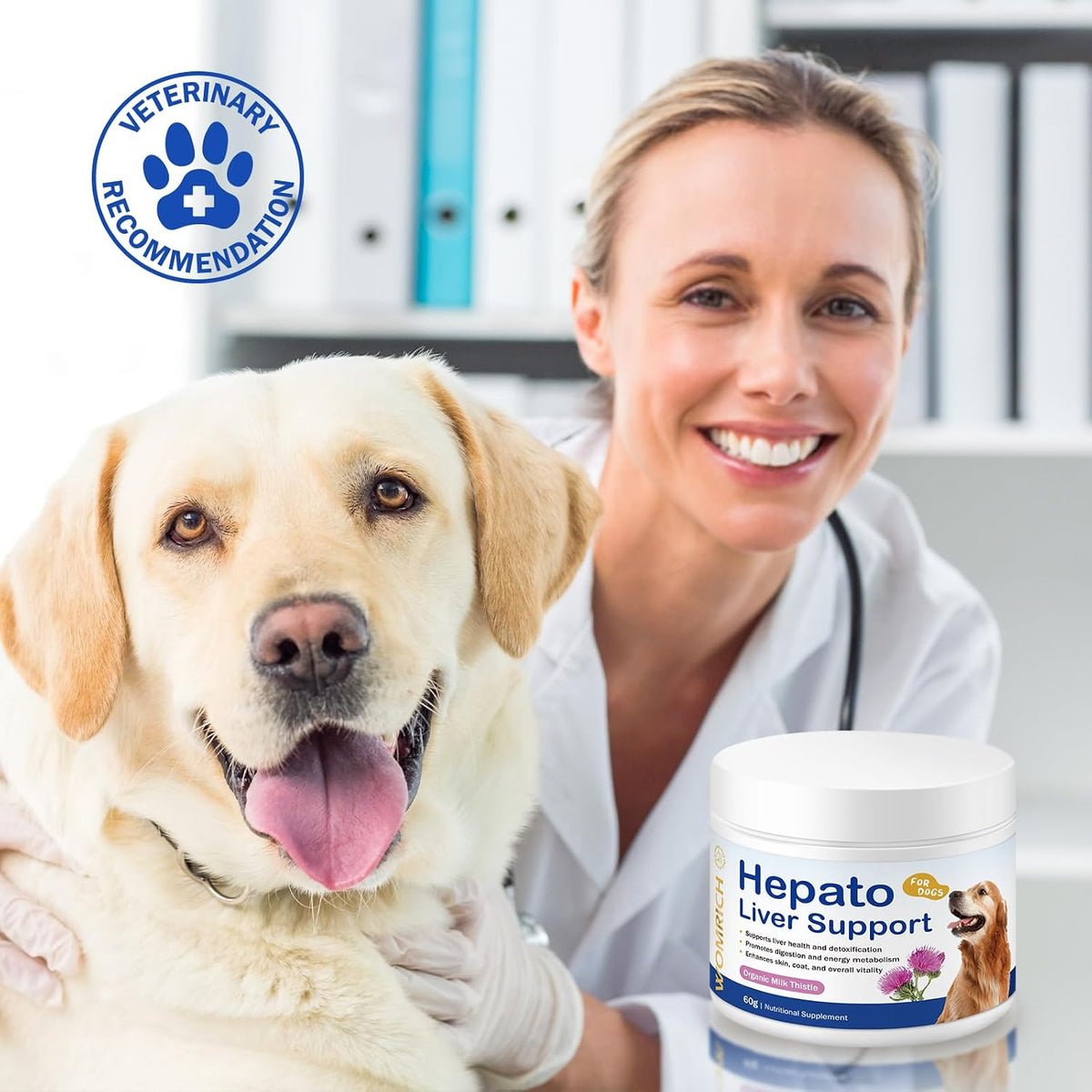 Hepato Liver Support for Dogs - Milk Thistle with Vitamin B Complex - görsel 5