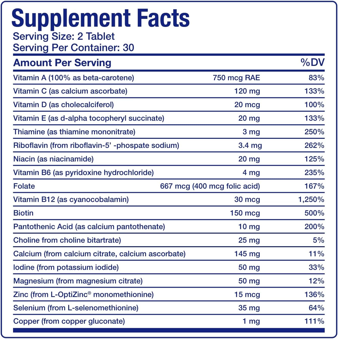 Iron-Free Multivitamin for Women 50 and Over - Gentle, Easy to Digest with 30 Nutrients - görsel 4