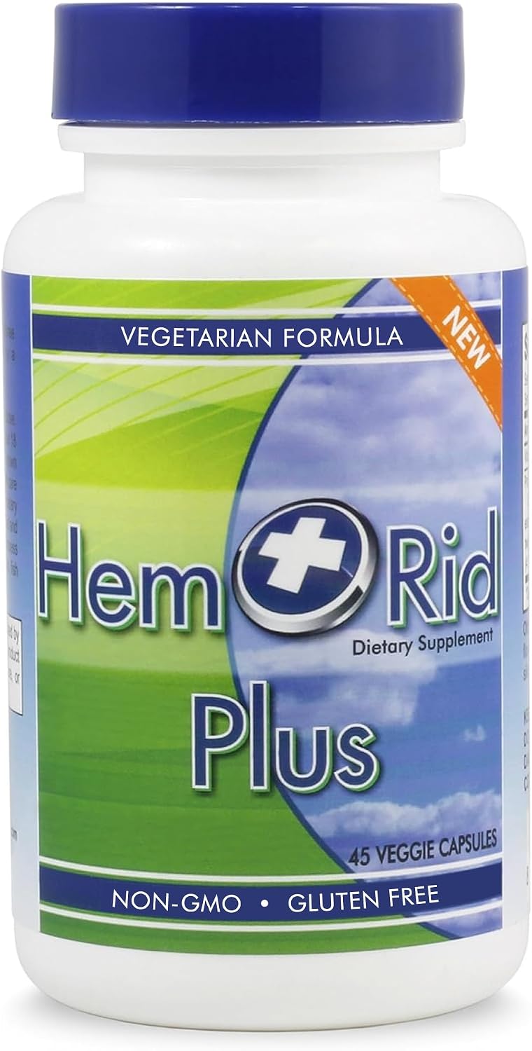 HemRid Plus Advanced Herbal Comfort Formula - 45 Veggie Capsules - görsel 1