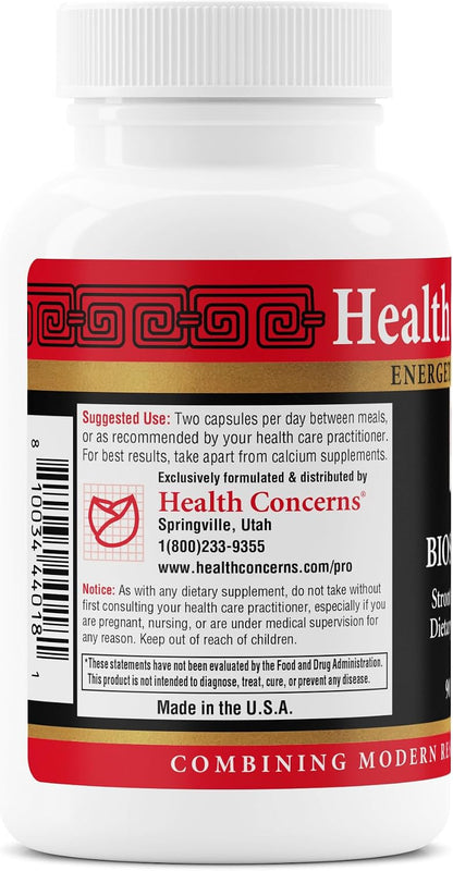 Health Concerns BioStrong – Bone Strength & Density Support – Strontium & BioPerine – Chinese Herbal Blend – 90 Capsules