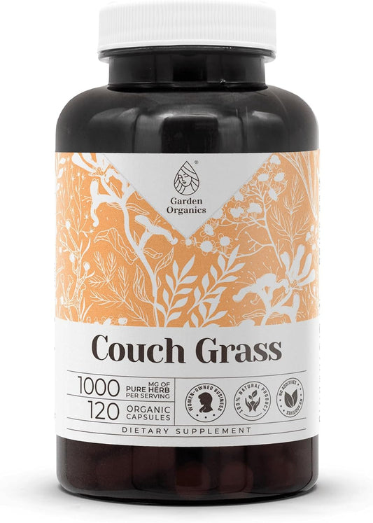 Garden Organics Couch Grass 120 Capsules – High-Potency Herbal Food Supplement