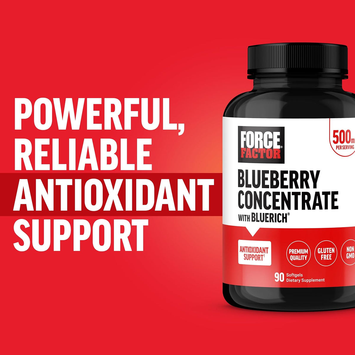 Force Factor Blueberry Concentrate Antioxidants Food Supplement, 90 Soft gel capsules - görsel 6