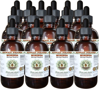 Hawaii Pharm Moringa Alcohol-Free Liquid Extract – Moringa Oleifera Leaf Glycerite, 60 ml