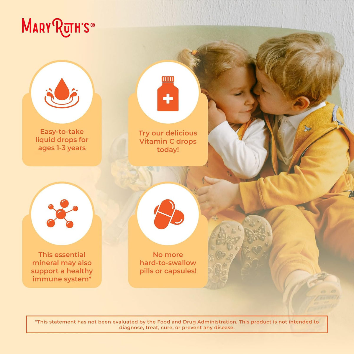 MaryRuth's Organic Toddler Vitamin C Drops - Sugar-Free, Immune Support, 15 mg, 30 Servings - görsel 6