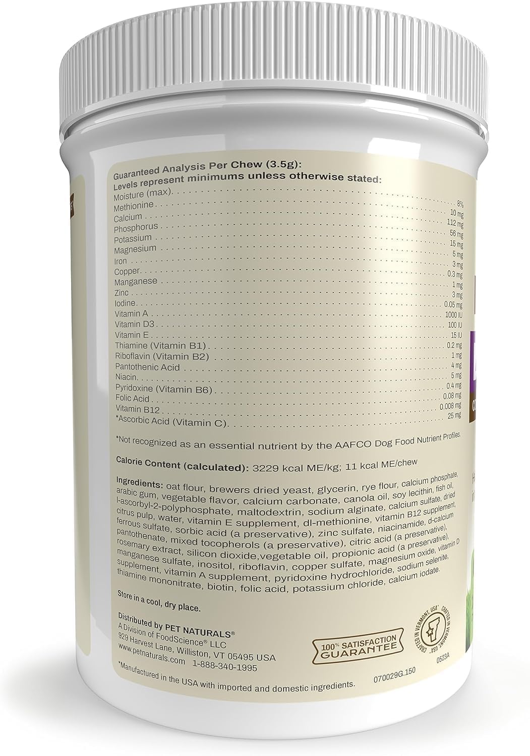 Pet Naturals Daily Multivitamin for Dogs, Vegetable Flavour, 300 Chews - görsel 7