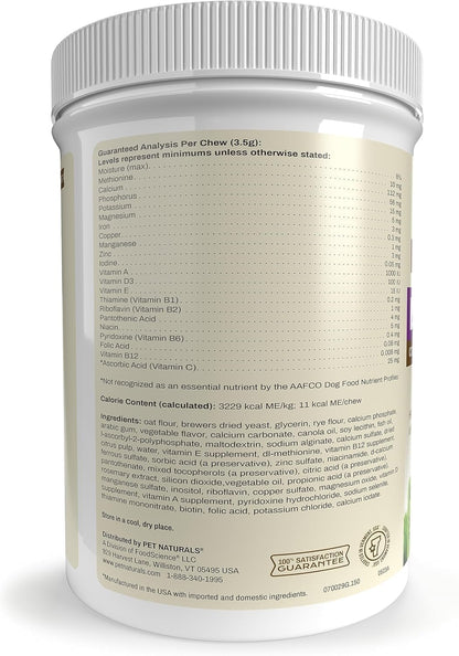 Pet Naturals Daily Multivitamin for Dogs, Vegetable Flavour, 300 Chews