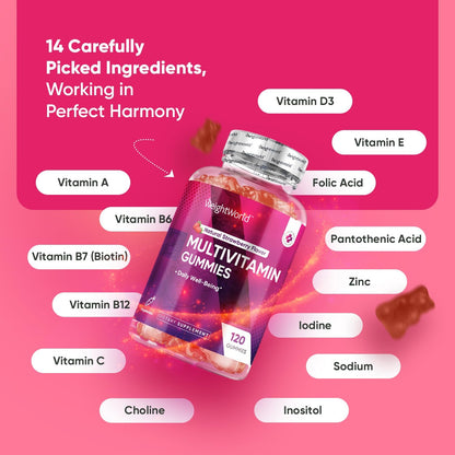 WeightWorld Multivitamin Gummies for Women and Men - 120 Gummies