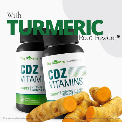 The Makers CDZ Vitamins - Vitamin C, D and Zinc with Herbs