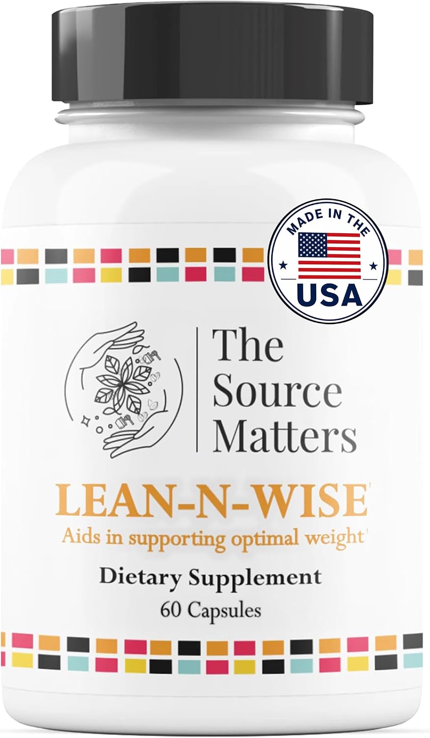 Lean-N-Wise Digestion & Energy Support with Green Coffee Bean, Hibiscus, Lemon Verbena & Magnesium Citrate | Plant-Based Formula for Daily Wellness (60 Capsules) - görsel 1