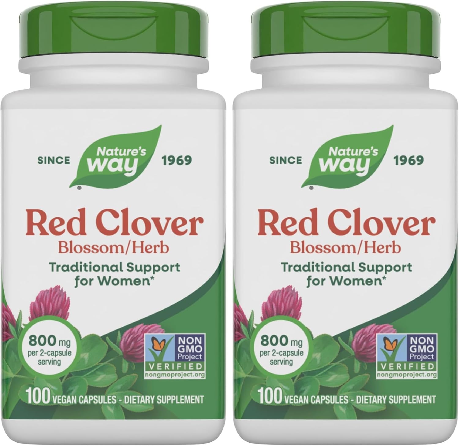 Nature's Way Red Clover Blossom Herb - Traditional Women's Health Support - 100 Vegan Capsules - görsel 9