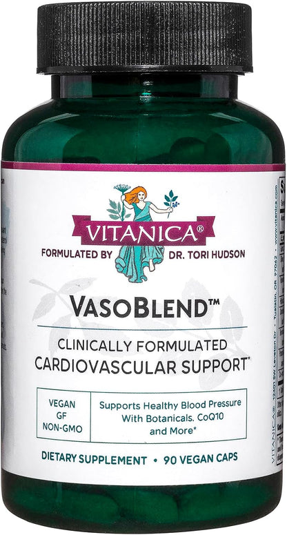 Vitanica VasoBlend, Cardiovascular Support, Vegan, 90 Capsules