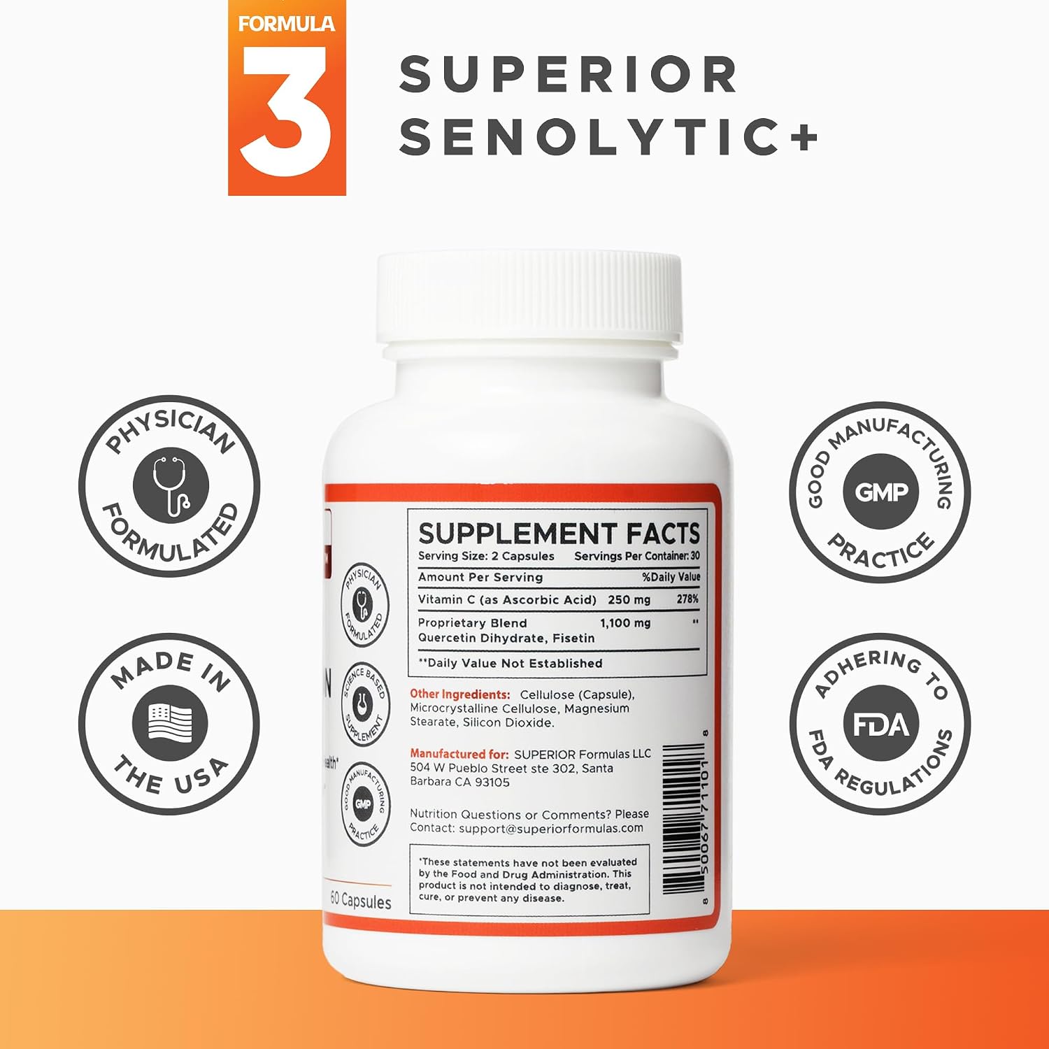 Superior SENOLYTIC+ | Fisetin-Quercetin Complex | Liposomal Delivery | Physician-Formulated - görsel 3