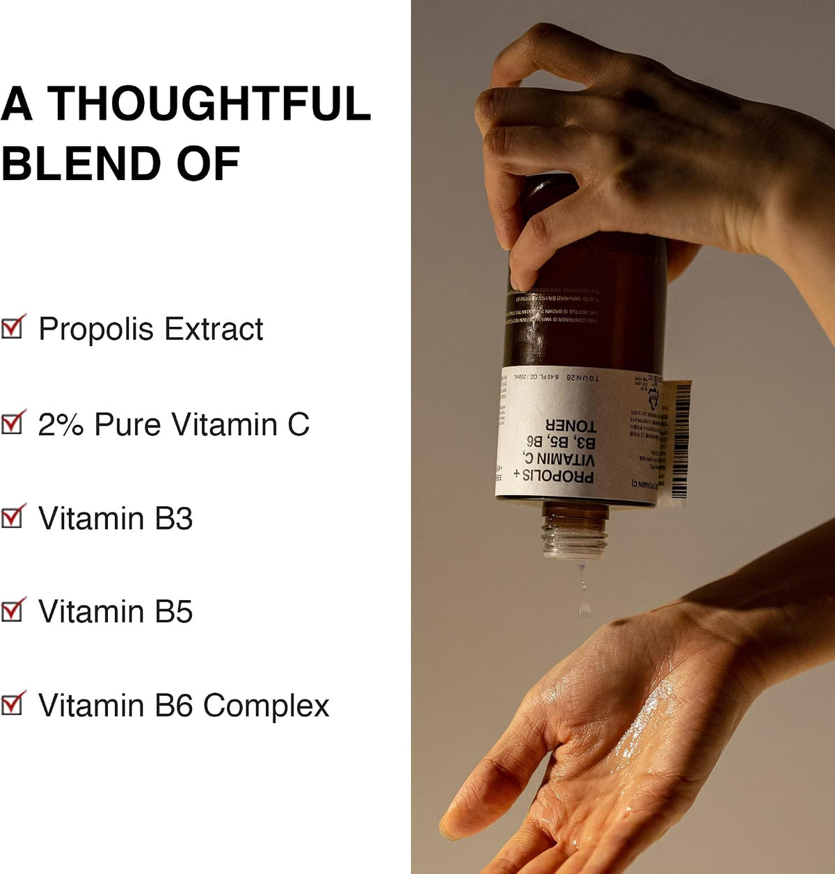 TOUN28 Propolis Vitamin C, B3, B5, B6 Toner - 250ml - görsel 2