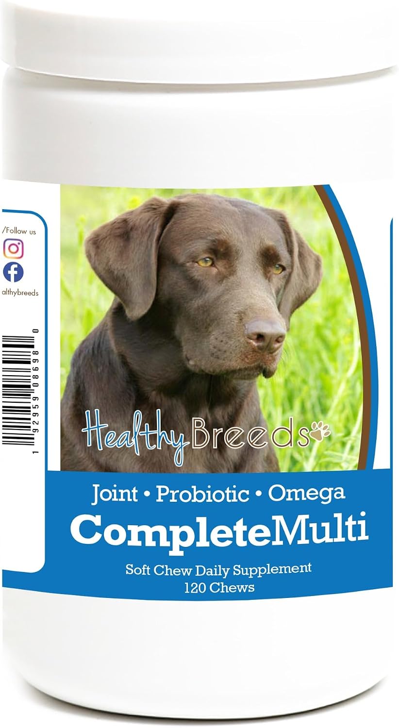 Healthy Breeds Labrador Retriever All-in-One Multivitamin Soft Chews, 120 Count - görsel 1