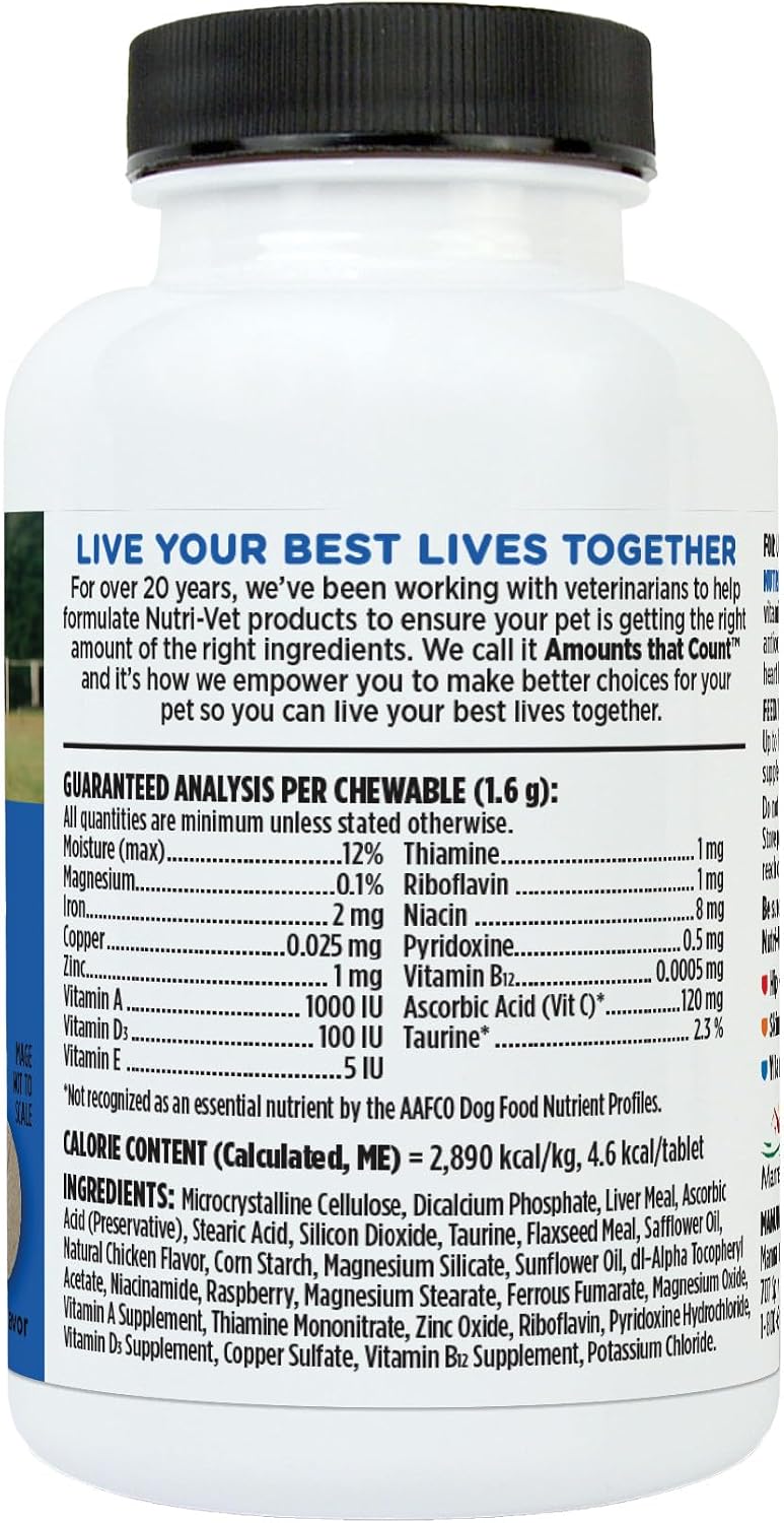 Nutri-Vet Puppy-Vite Chewables for Puppies - Daily Dog Multivitamin with Essential Nutrients, 60 Count - görsel 9