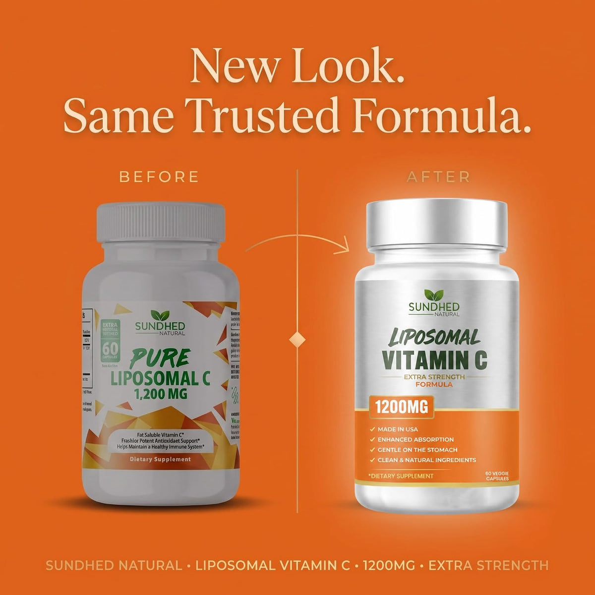 Sundhed Natural Pure Liposomal Vitamin C – 1200mg – 60 Capsules - görsel 10