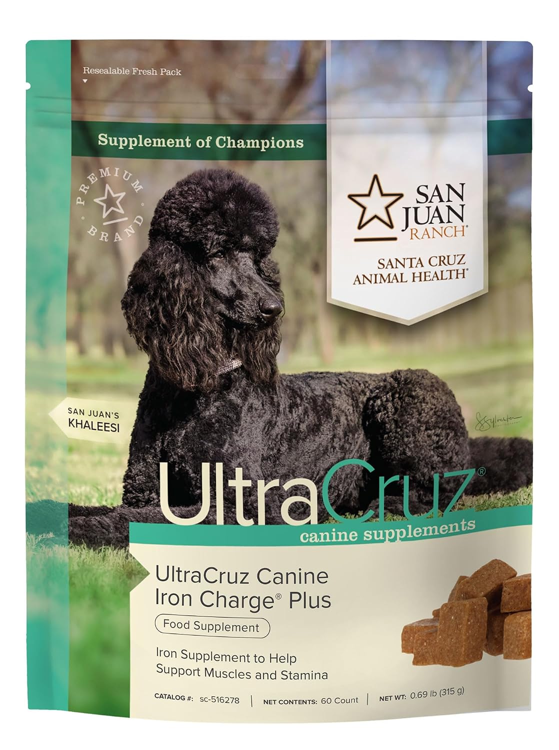 UltraCruz Canine Iron Charge Plus, 60 Tasty Chews - görsel 2