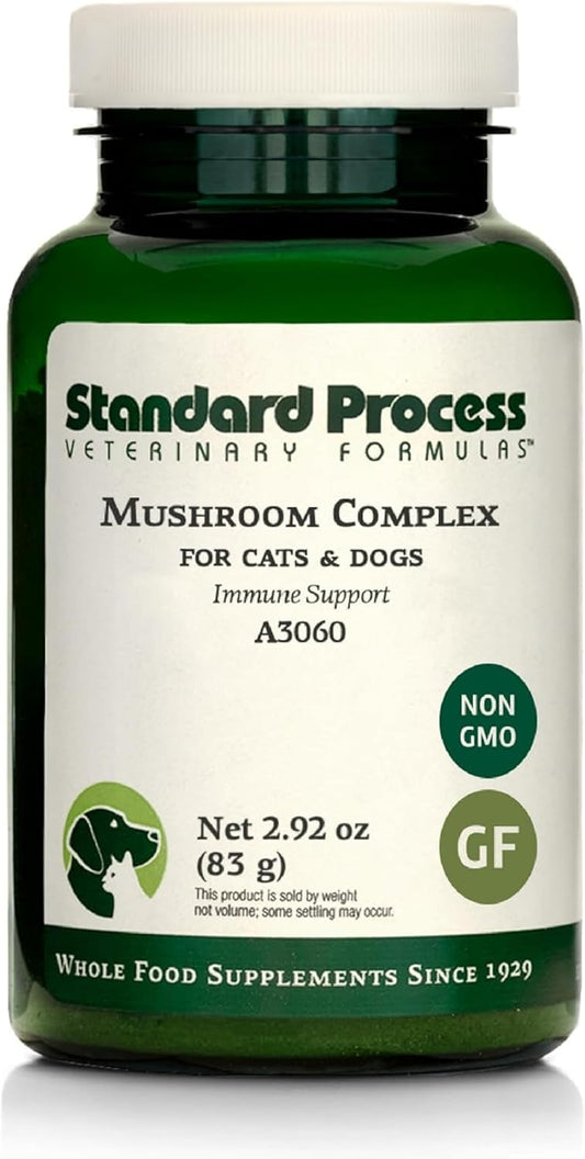Standard Process Mushroom Complex for Dogs & Cats – Immune Support with Lion's Mane and Bovine Colostrum