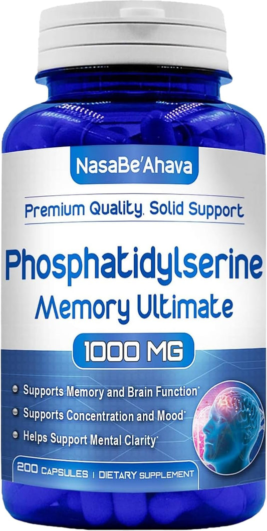Memory and Focus Supplement with Phosphatidylserine and Ginkgo Biloba