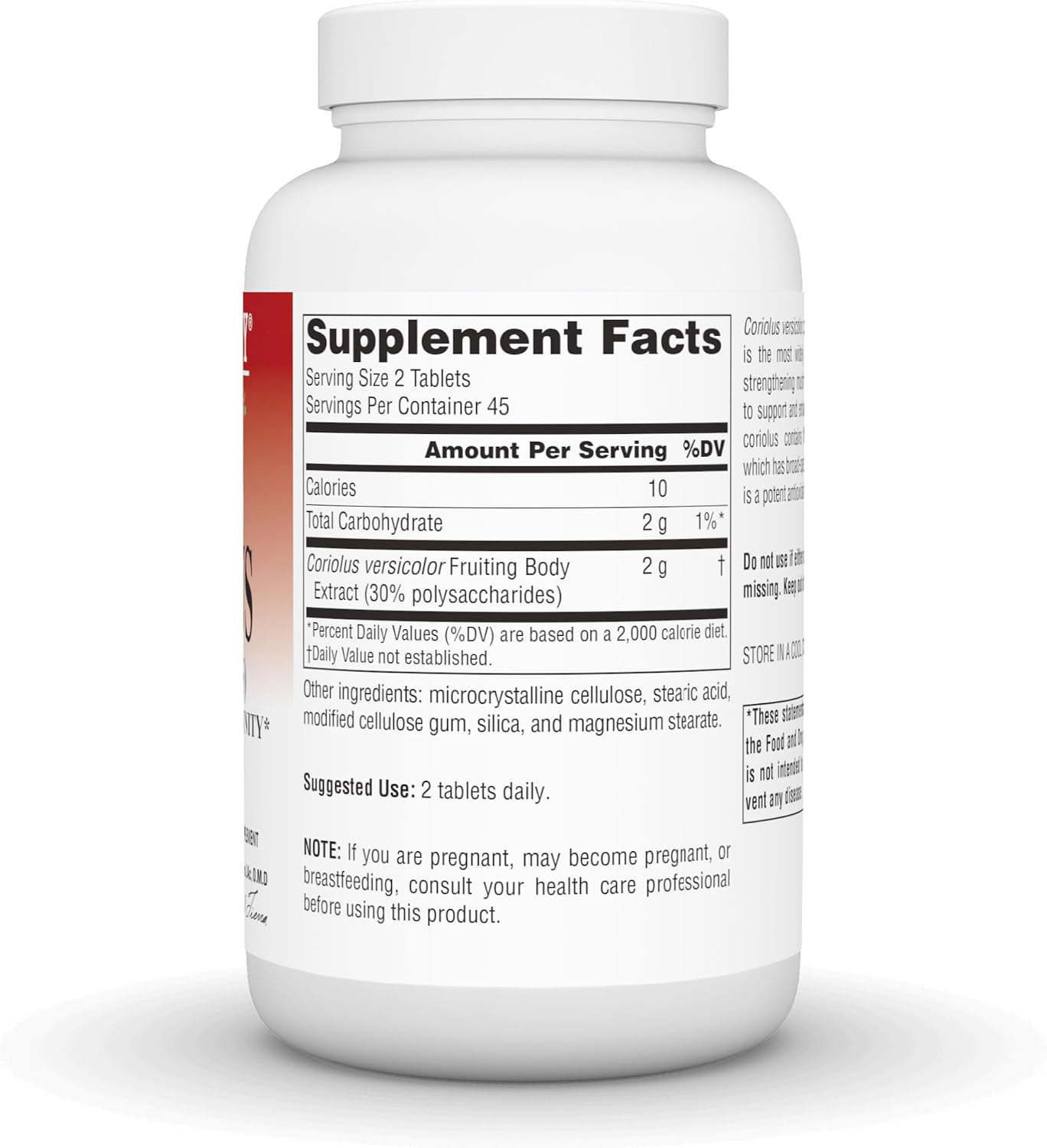 Planetary Herbals Coriolus Full Spectrum 1000mg - 90 Tablets - görsel 3