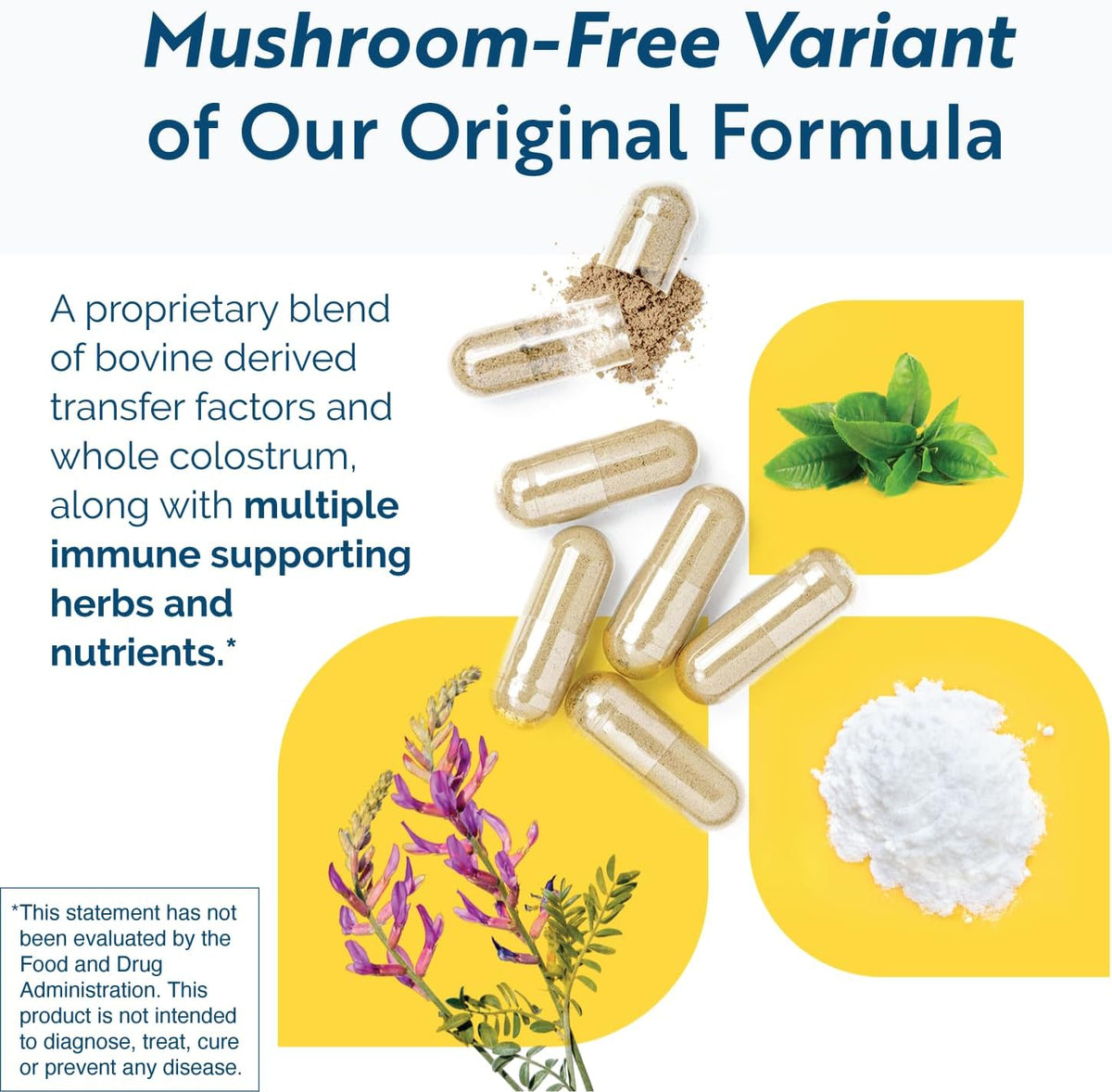 Researched Nutritionals Transfer Factor Multi-Immune Colostrum Supplement - Mushroom-Free Immune Support (90 Capsules) - görsel 3
