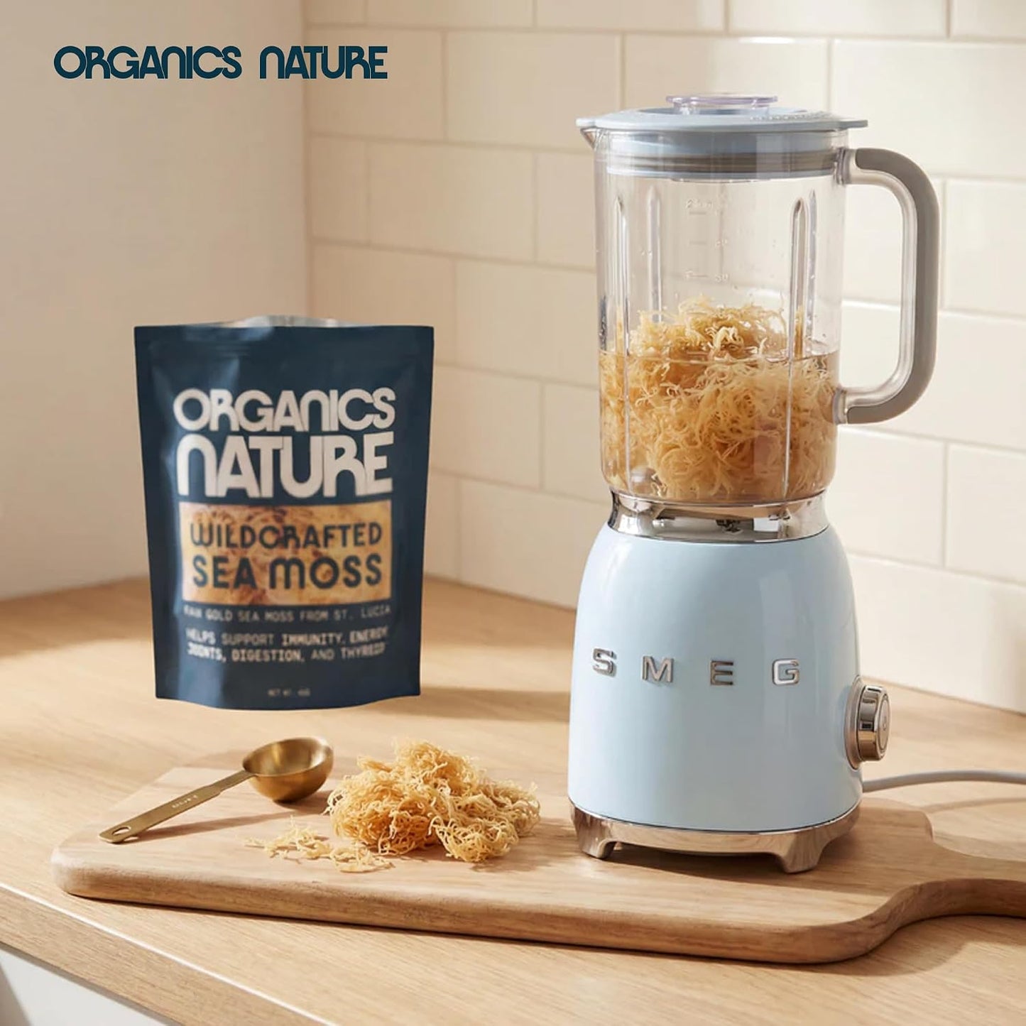Organics Nature Raw Wildcrafted Sea Moss - Organic, Non-GMO, 113 g - görsel 8