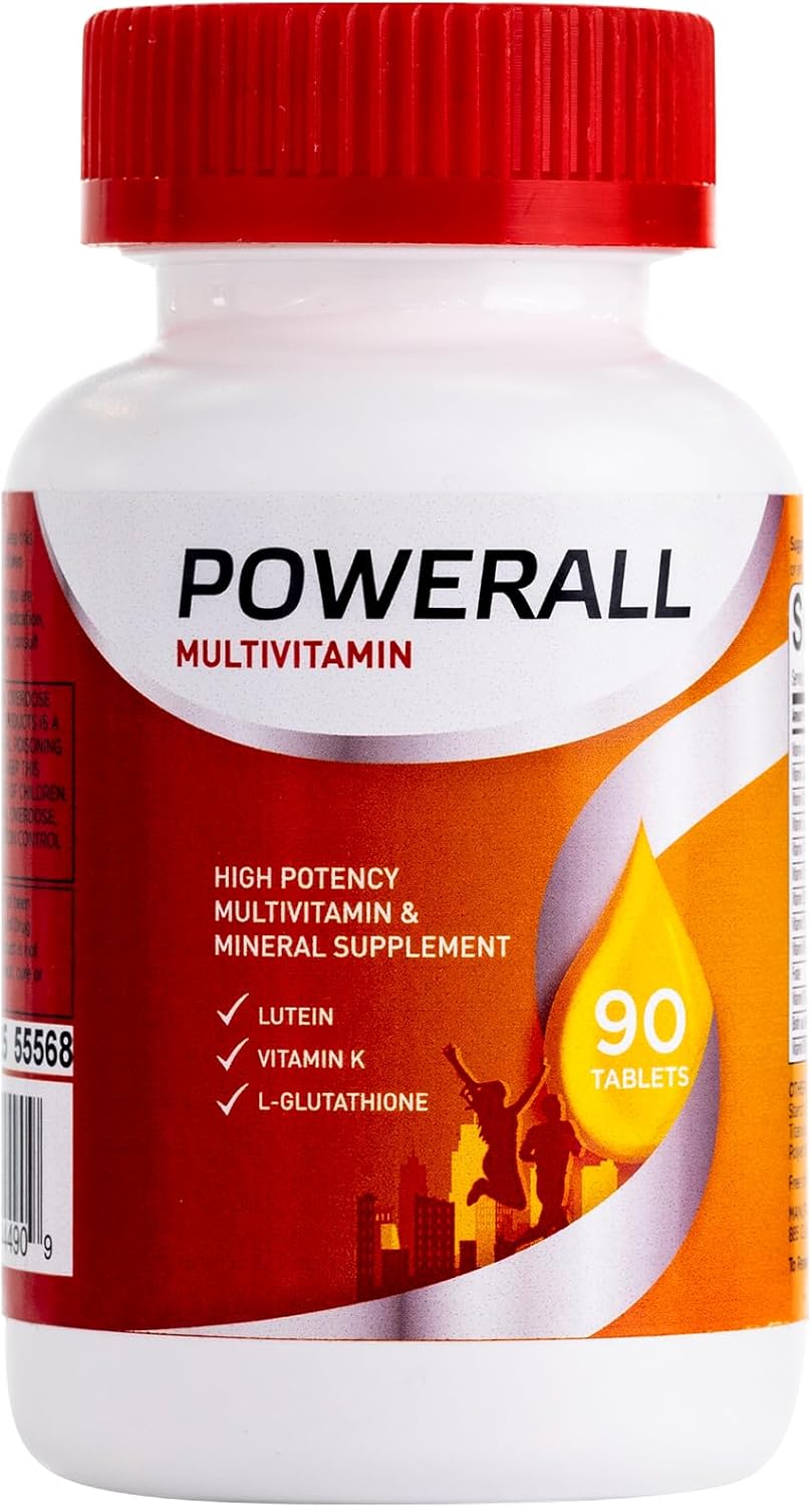 PowerAll Multivitamin Eye Vitamins with Lutein for Adults, 90 Tablets - görsel 1