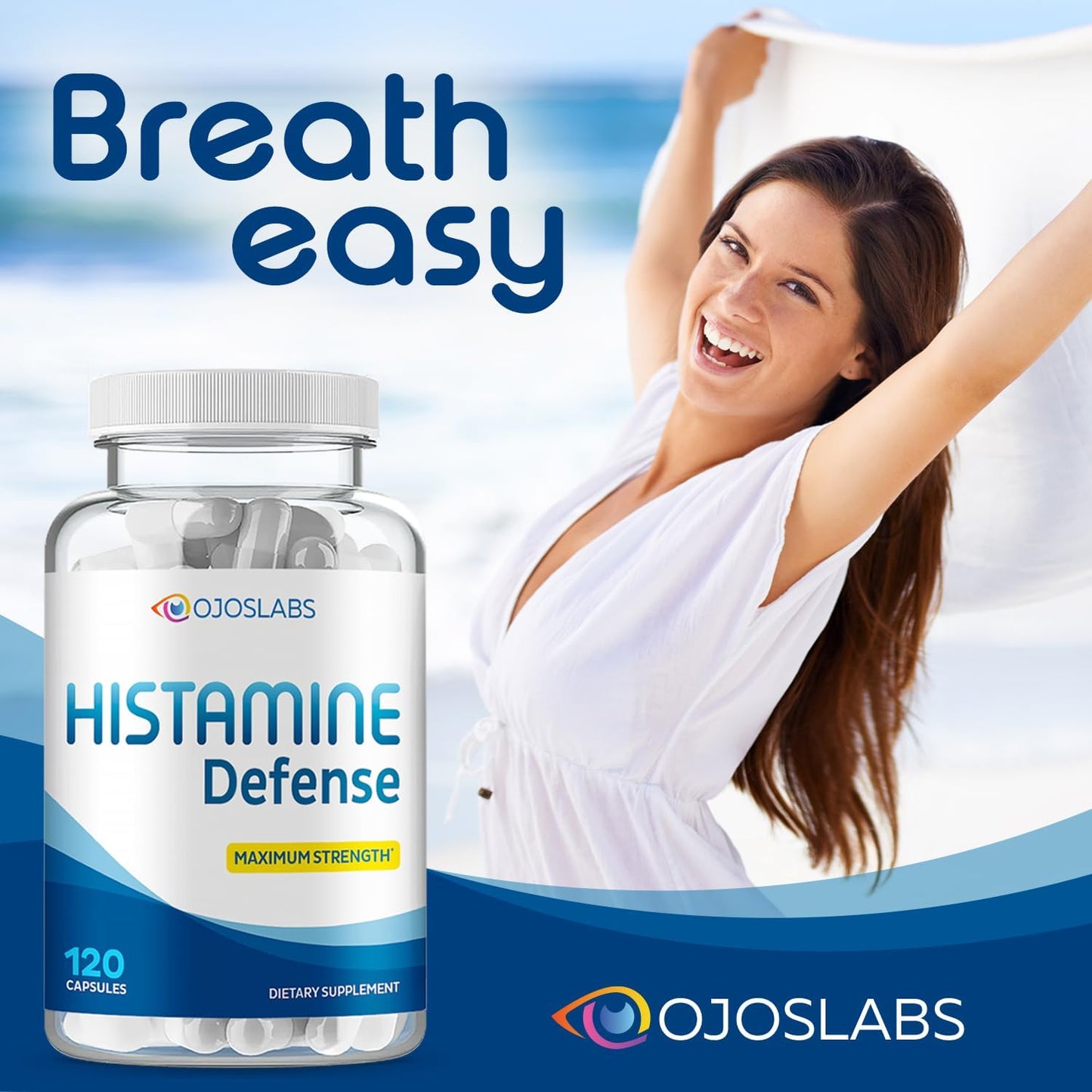 Advanced Histamine Defence - Natural D-Hist Supplement for Histamine Balance - 120 Capsules - görsel 6