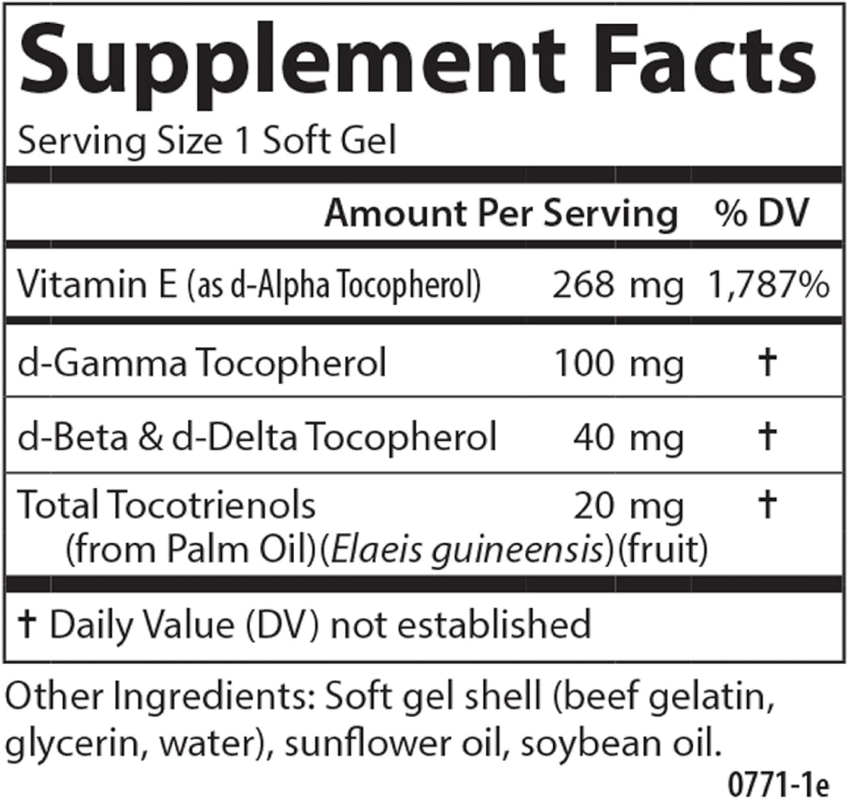 Carlson E-Gems Elite, 400 IU (268 mg) Vitamin E with Tocopherols and Tocotrienols, 120 Soft Gels - görsel 9