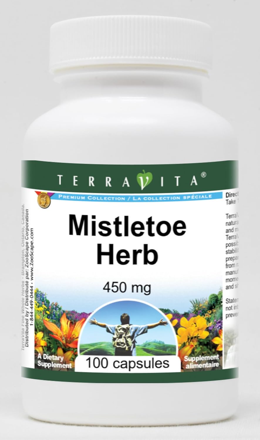 Terravita Mistletoe Herb - 450 mg, 100 Capsules (3-Pack) - görsel 1