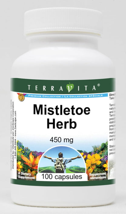 Terravita Mistletoe Herb - 450 mg, 100 Capsules (3-Pack)