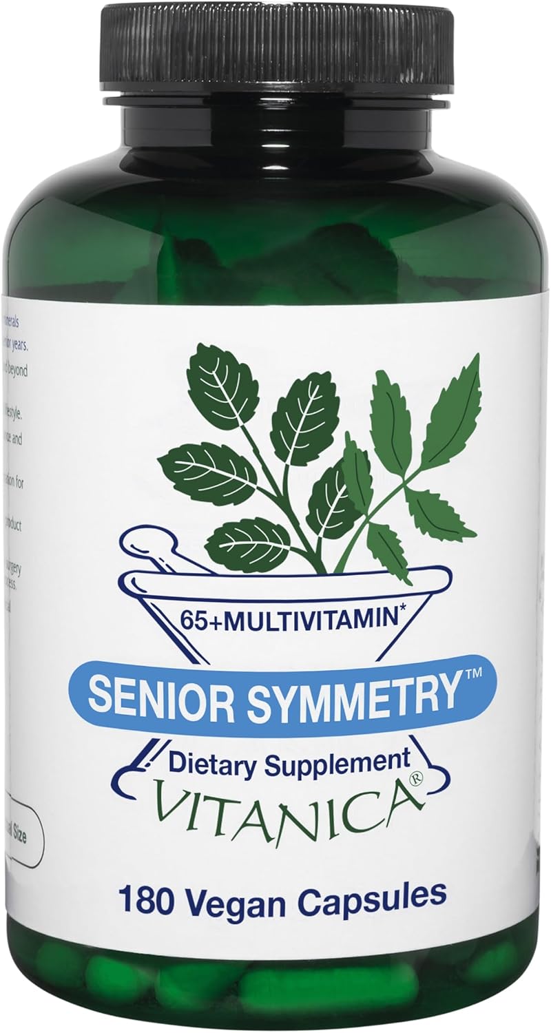 Vitanica Senior Symmetry, 65+ Years Multivitamin and Minerals, Vegan, 180 Capsules - görsel 1