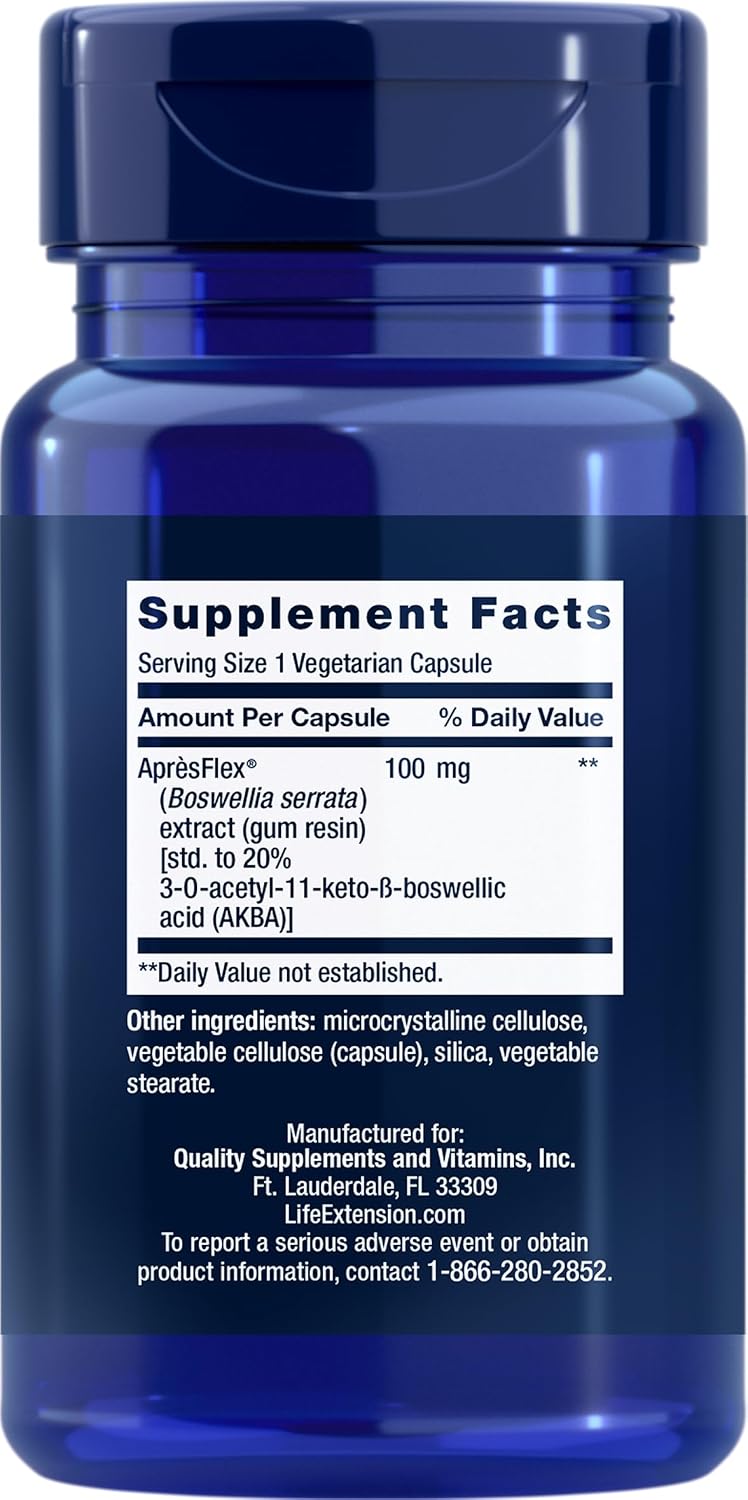 Life Extension 5-LOX Inhibitor with AprèsFlex 100 mg, 60 Vegetarian Capsules (Pack of 3) - görsel 2