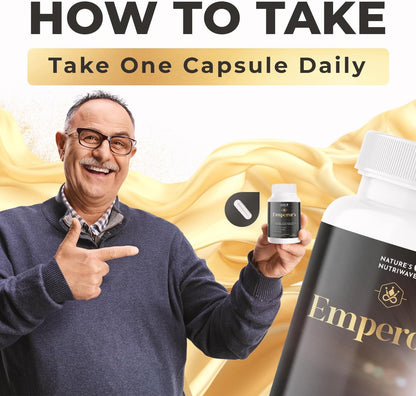 Emperor's Vigour Tonic – Herbal Formula – 60 Capsules, 3 Month Supply