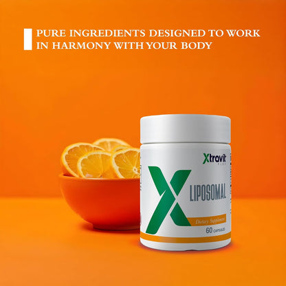 Liposomal Supplement – Vitamin C Immune & Anti-Ageing Support – Natural PureWay-C Vitamins for Men & Women – Non-GM, Gluten & Sugar-Free, No Fillers, 1000mg, 60 Capsules