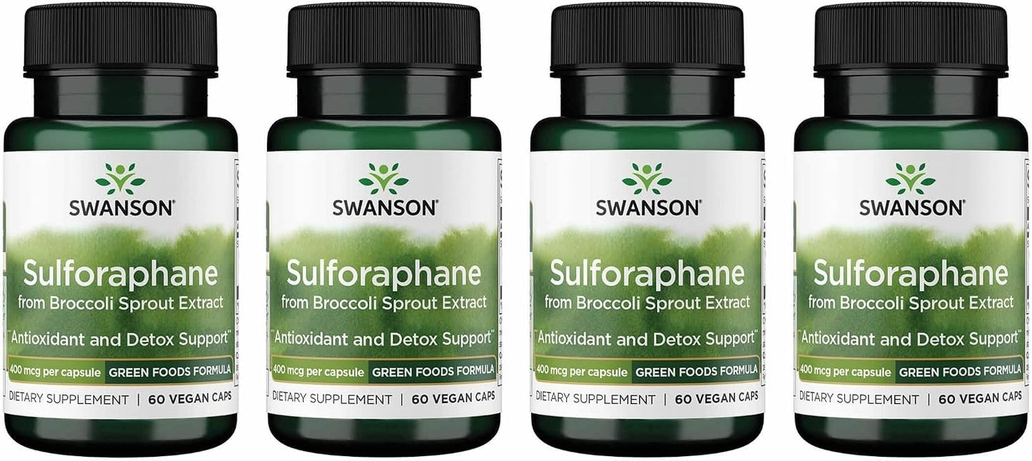 Swanson Sulforaphane Broccoli Sprout Extract - 400 mcg, 60 Veggie Capsules - görsel 8