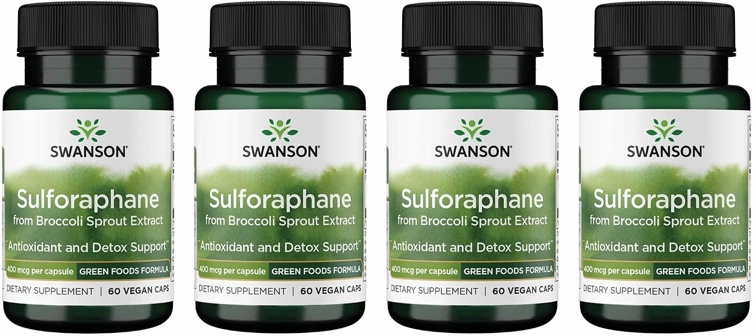 Swanson Sulforaphane Broccoli Sprout Extract - 400 mcg, 60 Veggie Capsules - görsel 8