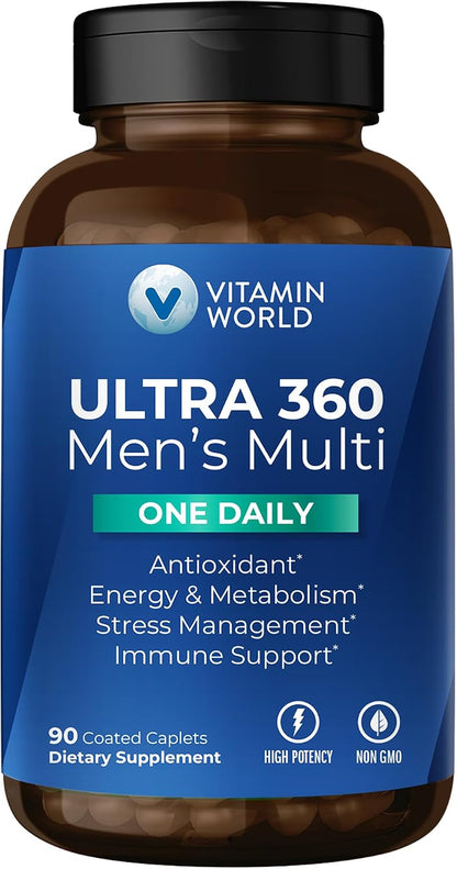 Vitamin World Ultra 360 Multivitamin for Men One Daily - 90 Tablets
