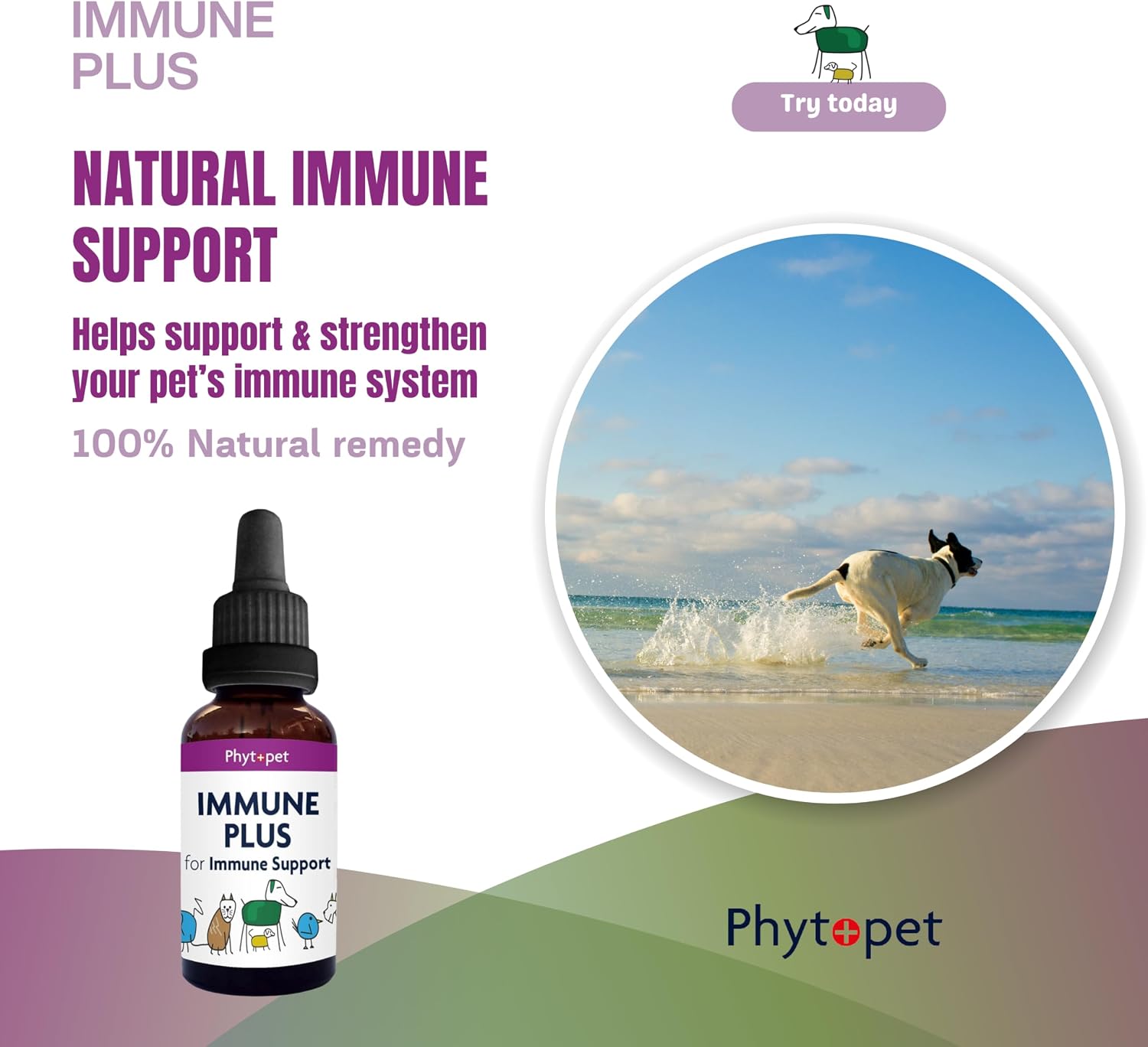 Phytopet Immune Plus - Herbal Immune Support for Pets (30ml) - görsel 2